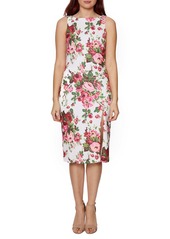 Betsey Johnson Boatneck Floral Print Dress