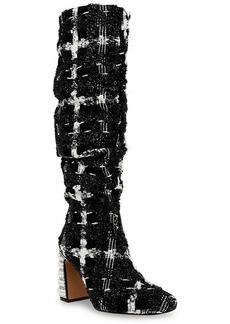 Betsey Johnson DECLAAN Womens Textile Synthetic Over-The-Knee Boots