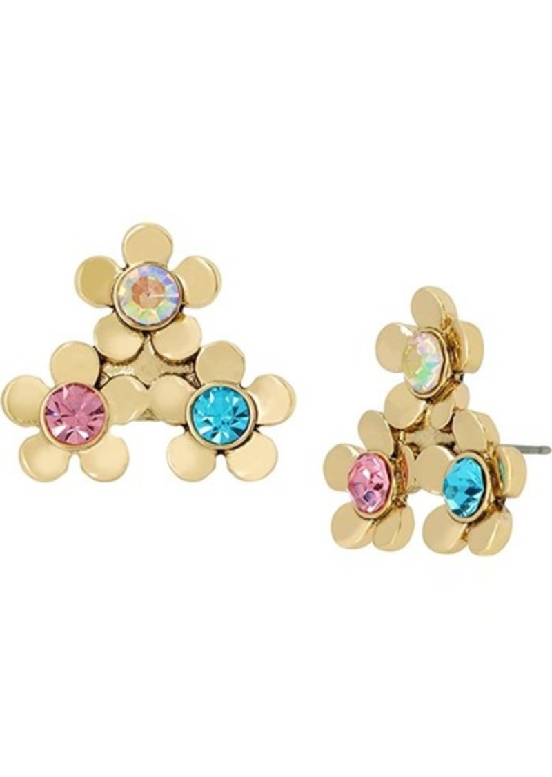 Betsey Johnson Flower Cluster Earrings