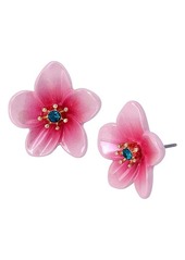 Betsey Johnson Flower Stud Earrings