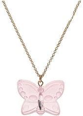 Betsey Johnson Gummy Butterfly Pendant Necklace