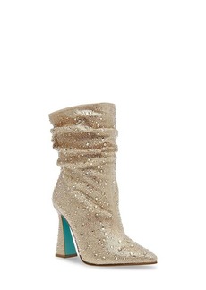 Betsey Johnson Mac Ankle Boot In Light Gold