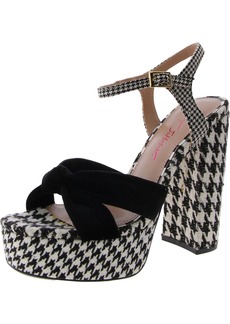 Betsey Johnson Melani Womens Platform Block Heel Platform Heels