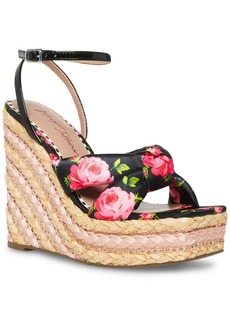 Betsey Johnson Pansie Womens Platform Ankle Strap Espadrilles