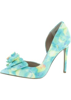 Betsey Johnson Prince P Womens Printed Stilettos D'Orsay Heels