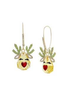 Betsey Johnson Reindeer Dangle Earrings
