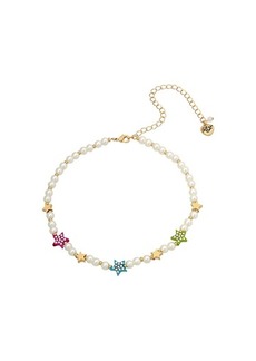Betsey Johnson Star Pearl Collar Necklace