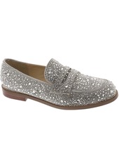 Betsey Johnson Womens Rhinestone Flat Loafers