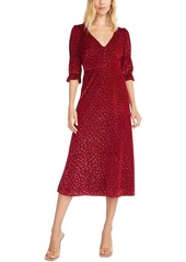 Betsey Johnson Womens Velvet Calf Midi Dress