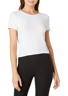Beyond Yoga Featherweight Twist Out T-Shirt in Cloud White at Nordstrom Rack