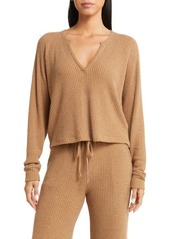 Beyond Yoga Free Style Waffle Knit Pullover
