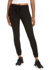 Beyond Yoga Living Easy Thermal Knit Sweatpants in Black at Nordstrom
