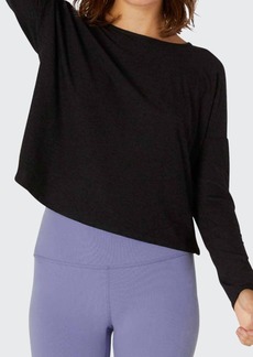 Beyond Yoga Morning Light Cropped Pullover