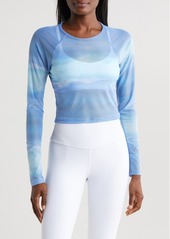 Beyond Yoga Print Mesh Crop Top