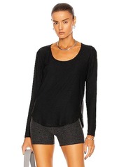 Beyond Yoga Scooped Long Sleeve Pullover Top