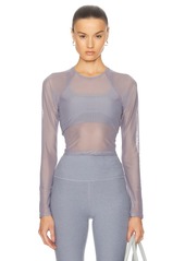 Beyond Yoga Show Off Mesh Long Sleeve Cropped Top