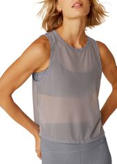 Beyond Yoga Women's Show Off Mesh Tank, Medium, White