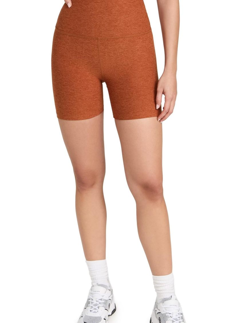 Beyond Yoga Women's Spacedye Keep Pace Biker Shorts  Orange M