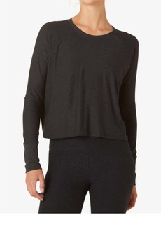 Beyond Yoga Featherweight Daydreamer Pullover Sweater In Darkest Night