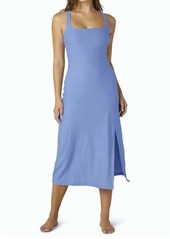 Beyond Yoga Featherweight Getaway Dress In Flower Blue Heather