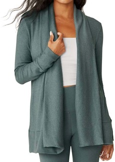 Beyond Yoga Soften Up Cardigan In Storm