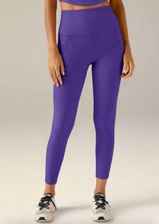 Beyond Yoga Spacedye Out Of Pocket High Waisted Midi Legging In Ultra Violet Heather