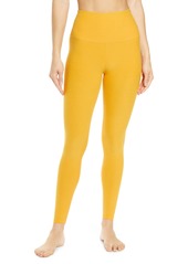 Beyond Yoga Caught in the Midi High Waist Leggings in Sunny Citrine Solid at Nordstrom