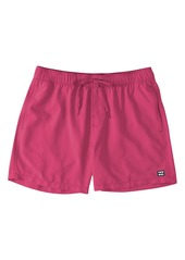 Billabong All Day Layback Swim Trunks in Neon Pink at Nordstrom Rack