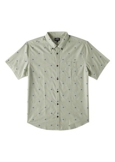 Billabong All Day Neat Jacquard Short Sleeve Button-Down Shirt