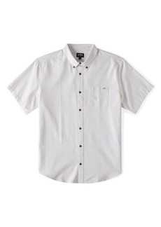 Billabong All Day Solid Short Sleeve Button-Down Shirt