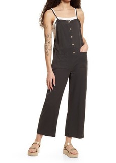 billabong dizzy daze stripe jumpsuit