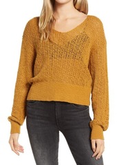 Billabong Free the Breeze Sweater in Ang-Antique Gold at Nordstrom