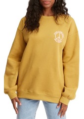 Billabong Free Your Mind Cotton Blend Sweatshirt in Sunset Gold at Nordstrom