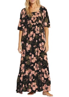 Billabong Full Bloom Smocked Maxi Dress