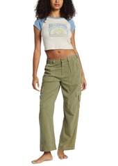 Billabong Juniors' Blissed Raglan Cropped T-Shirt - Blue Shadow