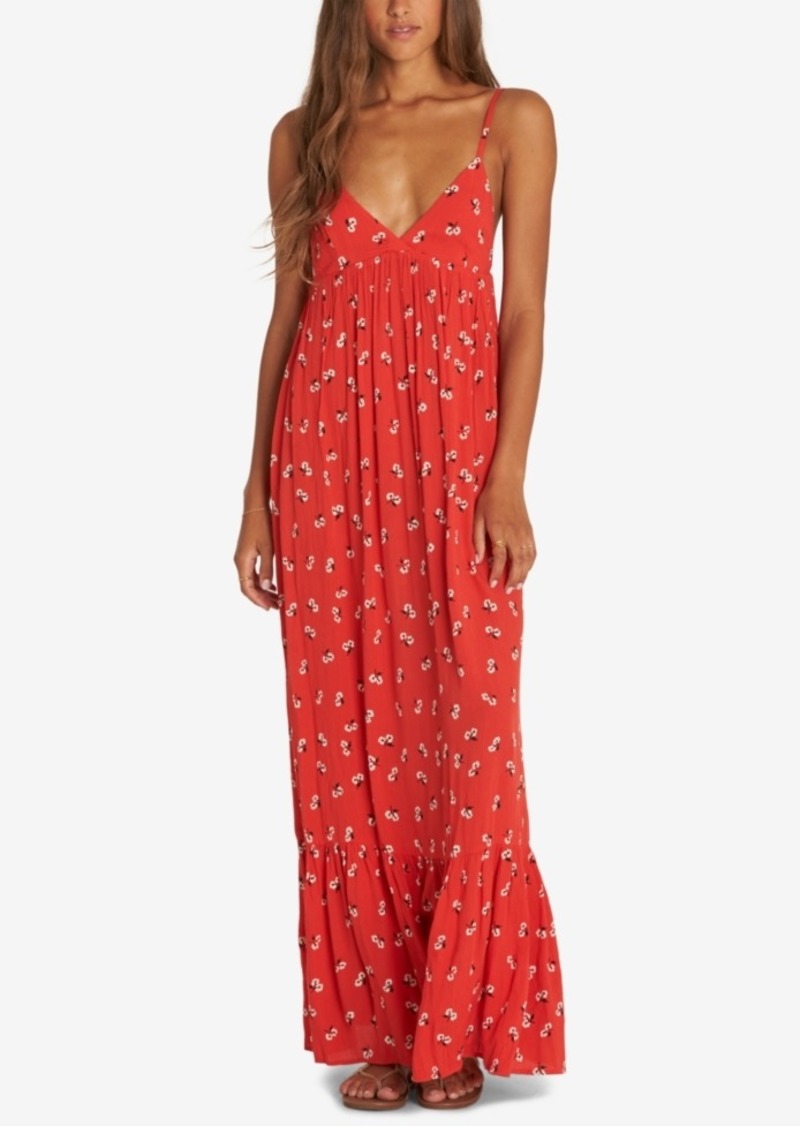 Juniors&#39; Flamed Out Printed Maxi Dress - On Sale for $38.97