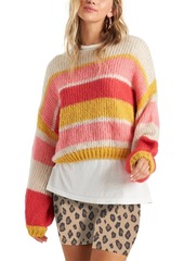 Billabong Juniors' Soft Wind Striped Cropped Sweater