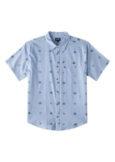 Billabong Kids' Sundays Cotton Blend Button-Up Shirt