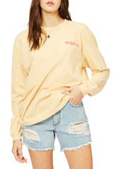 Billabong Kiss The Sky Long Sleeve Graphic Tee in Raffia at Nordstrom