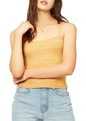Billabong x Sincerely Jules Match Set Rib Knit Camisole in Gold Dust at Nordstrom