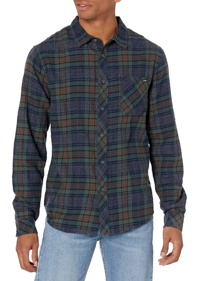 Billabong Men Classic Long Sleeve Flannel Shirt  S