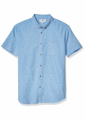 Billabong Men's All Day Jacquard Short Sleeve Woven Shirt  M