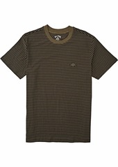 Billabong Men's Die Cut Stripe Short Sleeve Crew T-Shirt  L