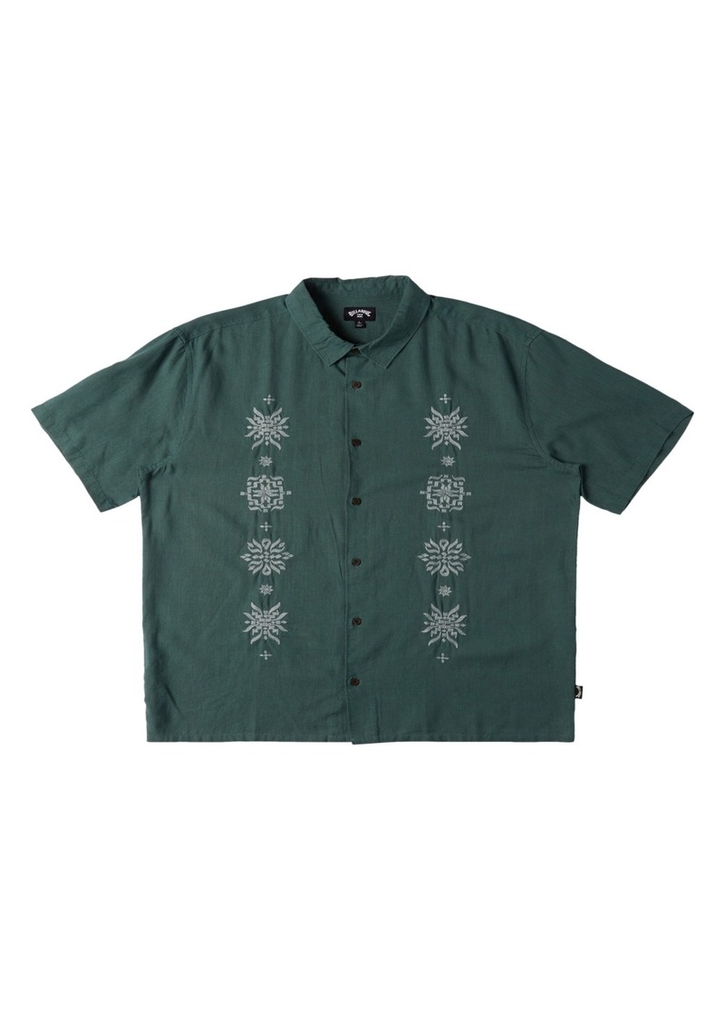 Billabong Men's Frequency Short Sleeves Shirt - Marine Green