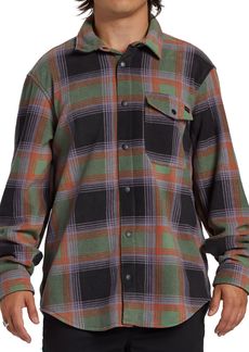 Billabong Men's Furnace Flannel Shirt, Large, Gray