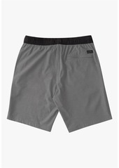 Billabong Men's Short Length Crossfire Elastic Shorts - Gray