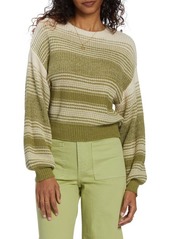 Billabong Mountain Top Stripe Cotton Blend Sweater