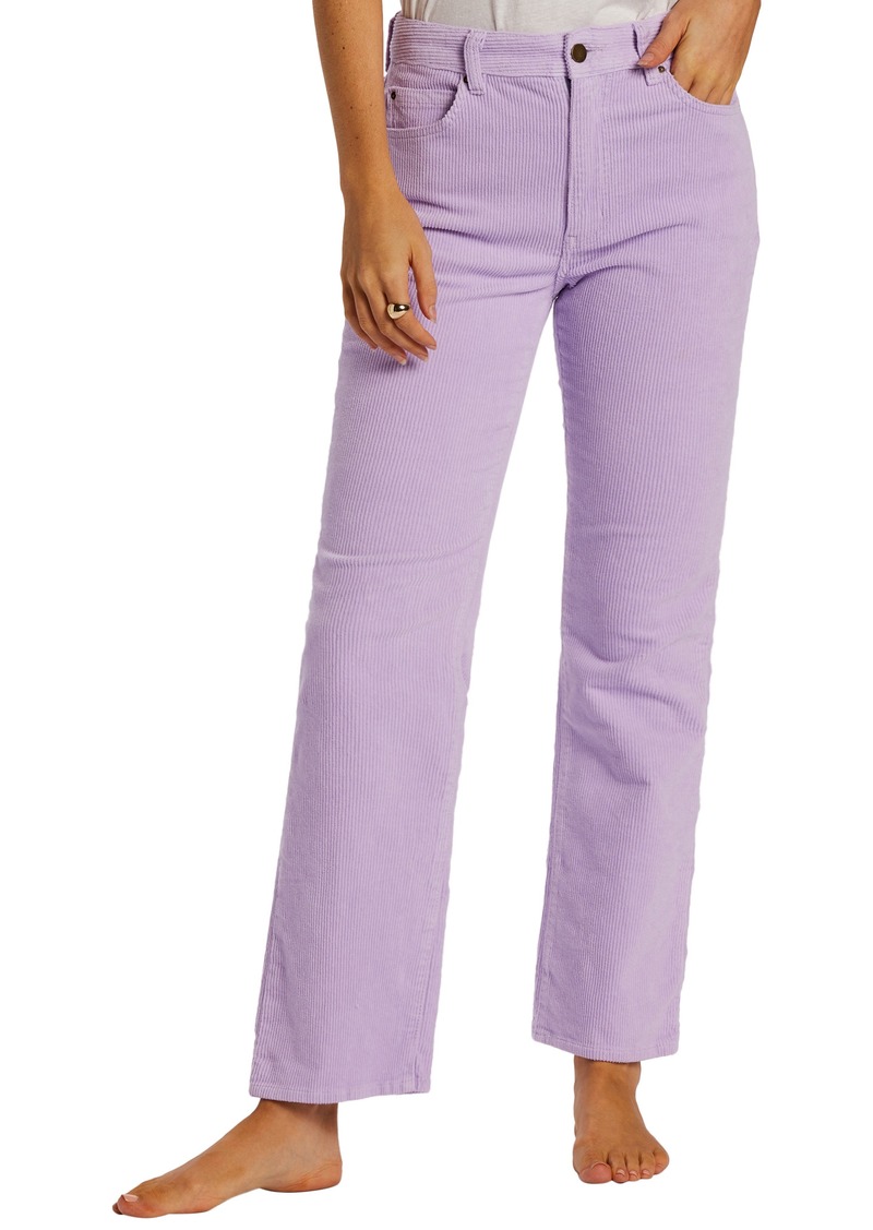 Billabong New Age Straight Leg Corduroy Pants in Lilac Breeze at Nordstrom Rack