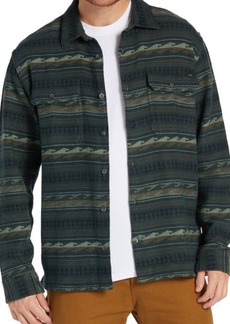 Billabong Offshore Jacquard Stripe Cotton Button-Up Shirt