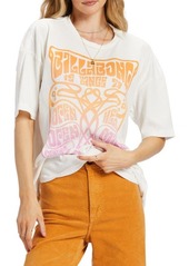Billabong Open Heart Oversize Cotton Graphic T-Shirt